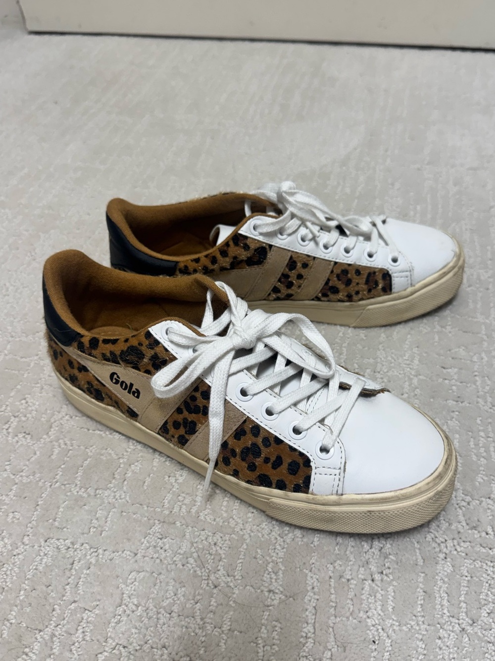 Gola CLB185 Orchid II Africa Leopard Print Sneakers Size 7